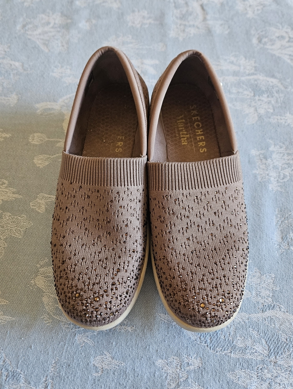 Skechers Martha Stewart Bedford  Gem Women's Slip-On Heeled sneakers Size 8 - Picture 8 of 10